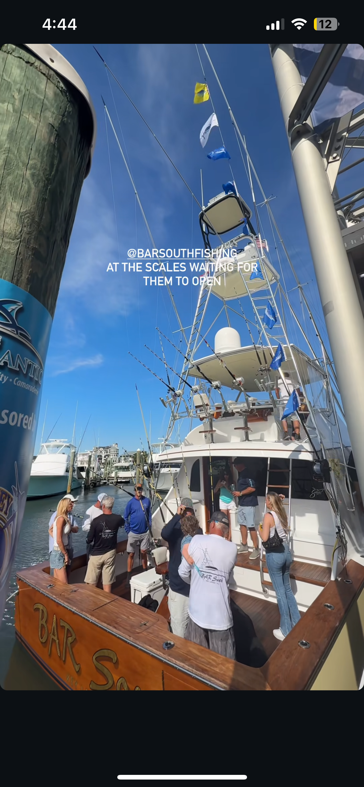 Marlin fishing action on the water